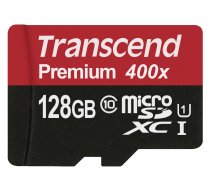 Transcend microSDXC 128GB Class 10 UHS-I 400x + SD Adapter