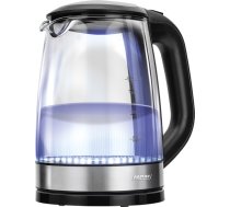 MPM MCZ-78 electric kettle 1.7 L 2200 W Black, Stainless steel