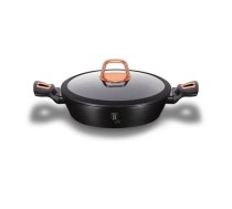 BERLINGER HAUS BH/1640N Black Rose Collection roasting dish with lid 28 cm, Black / Rose Gold