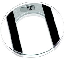 Adler AD 8122 Electronic personal scale Oval Black,Transparent