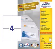 Avery 3483 self-adhesive label Rectangle Permanent White 400 pc(s)