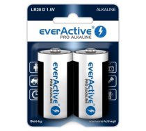 Alkaline batteries everActive Pro Alkaline LR20 D - blister card - 2 pieces