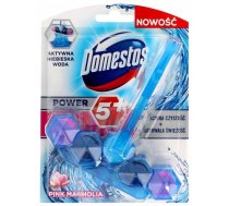 Domestos Power 5+ Blue Water Toilet Rim Block Pink Magnolia 53g