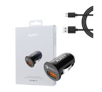AUKEY CC-T13 mobile device charger Auto Black 1xUSB Quick Charge 3.0 3A 18W