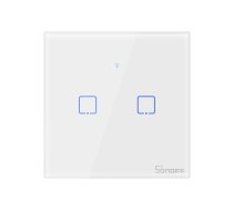 Touch light switch WiFi + RF 433 Sonoff T2 EU TX (2-gang)