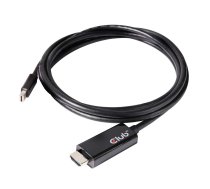 CLUB 3D CAC-118 Mini DisplayPort 1.4 Cable to HDMI 2.0b HDR Active Adapter Male/Male 2m