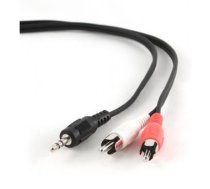 Gembird 1.5m, 3.5mm/2xRCA, M/M audio cable Black,Red,White