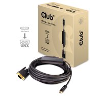 CLUB 3D CAC-1512 USB Type C to VGA Active Cable M/M 5m