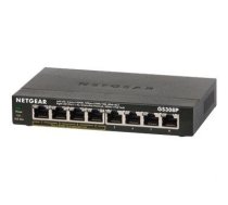 Netgear GS308P-100PES network switch Unmanaged L3 Gigabit Ethernet (10/100/1000) Black Power over Ethernet (PoE)