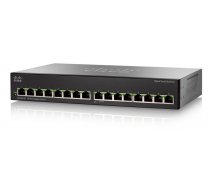 Cisco Small Business SG110-16 Unmanaged L2 Gigabit Ethernet (10/100/1000) 1U Black