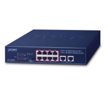 PLANET FSD-1008HP network switch Unmanaged Fast Ethernet (10/100) Power over Ethernet (PoE) 1U Blue