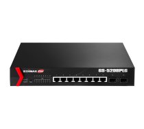 Edimax GS-5208PLG network switch Gigabit Ethernet (10/100/1000) Black 1U Power over Ethernet (PoE)