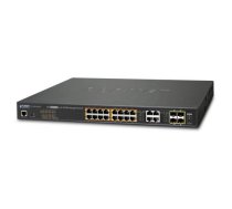 Planet GS-4210-16UP4C network switch Managed L2+ Gigabit Ethernet (10/100/1000) Black 1U Power over Ethernet (PoE)