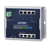 PLANET WGS-4215-8T2S network switch Managed L2 Gigabit Ethernet (10/100/1000) Black