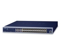 PLANET GS-5220-16S8C network switch Managed L2+ Gigabit Ethernet (10/100/1000) 1U Blue