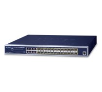 PLANET GS-5220-16S8CR network switch Managed L2+ Gigabit Ethernet (10/100/1000) 1U Blue