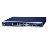 PLANET WGSW-24040R network switch Managed L2+ Gigabit Ethernet (10/100/1000) 1U Blue