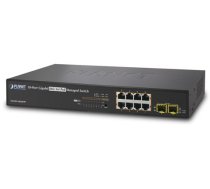 Planet WGSD-10020HP network switch Managed L2+ Gigabit Ethernet (10/100/1000) Black 1U Power over Ethernet (PoE)