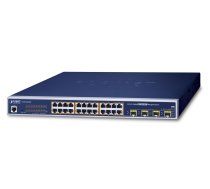 PLANET WGSW-24040HP network switch Managed L2+ Gigabit Ethernet (10/100/1000) Power over Ethernet (PoE) 1U Blue