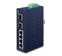 PLANET ISW-621T network switch Unmanaged L2 Fast Ethernet (10/100) Blue