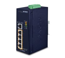 PLANET IGS-504HPT network switch Unmanaged L2 Gigabit Ethernet (10/100/1000) Power over Ethernet (PoE) Blue