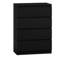 Topeshop M4 CZERŃ chest of drawers