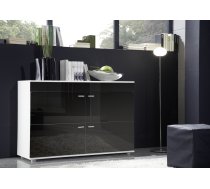 Cama sideboard LOGO II BLACK 120/42/78 white/black gloss