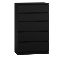 Topeshop M5 CZERŃ chest of drawers