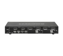 Techly IDATA DP-KVM2 KVM switch Black