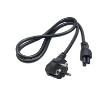 Akyga Cable power AK-NB-08A Hybrid standard C/E/F CEE 7/7 - Euro 3-Pin C5 IEC - Kabel - 1 m Black CEE7/7 C5 coupler