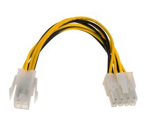 Akyga AK-CA-10 power cable Black/Yellow 0.15 m