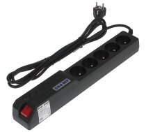 HSK DATA acar 504 W 5 AC outlet(s) 230 V Black 3 m