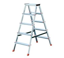 Krause Dopplo double-sided step ladder silver