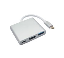 AKYGA HUB USB TYPE C/USB 3.0/USB C/HDMI AK-AD-57