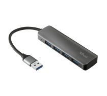 Trust Halyx Aluminium 4-Port USB 3.2 Hub USB-A 3.1 Gen 1 4x USB-A 3.2 Gen 1 Grey