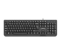 NATEC KEYBOARD TROUT SLIM USB, CZ/SK LAYOUT, BLACK