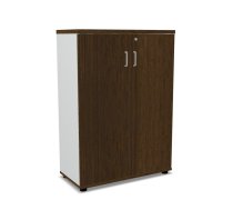 File cabinet (with lock) H31 Ash gray/walnut