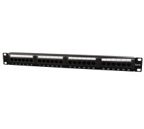 GEMBIRD PATCH PANEL WITH SHELF FOR CABLE ORGANIZATION NPP-C624CM-001 (1U; 19 "; CAT.6; UTP; 24XRJ45)