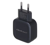 Qoltec 50186 mobile device charger Indoor Black