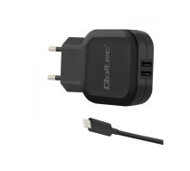 Qoltec 50188 mobile device charger Indoor Black