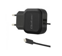 Qoltec 50190 mobile device charger Indoor Black