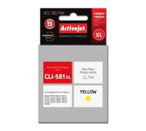 Activejet ACC-581YNX ink for Canon printer; Canon CLI-581Y XL replacement; Supreme; 11.70 ml; yellow