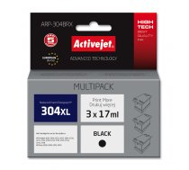 Activejet ARP-304BRX ink for HP printer, HP 304XL N9K08AE replacement; Supreme; 3 x 17 ml; black