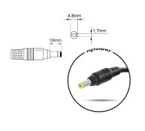 notebook charger mitsu 18.5v 3.5a (4.8x1.7) - hp, compaq