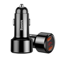 Car charger Baseus Magic 2x USB QC 3.0 45W (black)