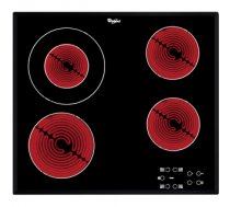 Whirlpool AKT 8130 BA hob Black Built-in Ceramic 4 zone(s)