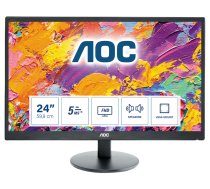 AOC 70 Series E2470SWDA LED display 61 cm (24") 1920 x 1080 pixels Full HD Black