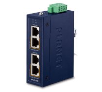 PLANET Industrial 2-port 10/100/1000T Gigabit Ethernet (10/100/1000) Power over Ethernet (PoE) Blue