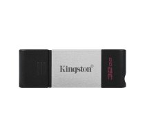 Kingston Technology DataTraveler 80 USB flash drive 32 GB USB Type-C 3.2 Gen 1 (3.1 Gen 1) Black,Silver