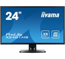 iiyama ProLite X2481HS-B1 LED display 59.9 cm (23.6") 1920 x 1080 pixels Full HD Black